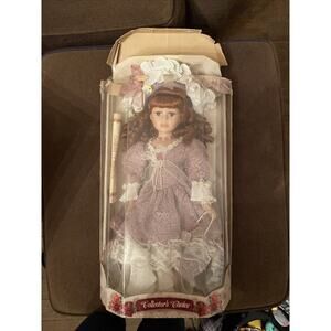 Collector's Choice Genuine Fine Bisque Porcelain Victorian Clothing 17" Doll NiB